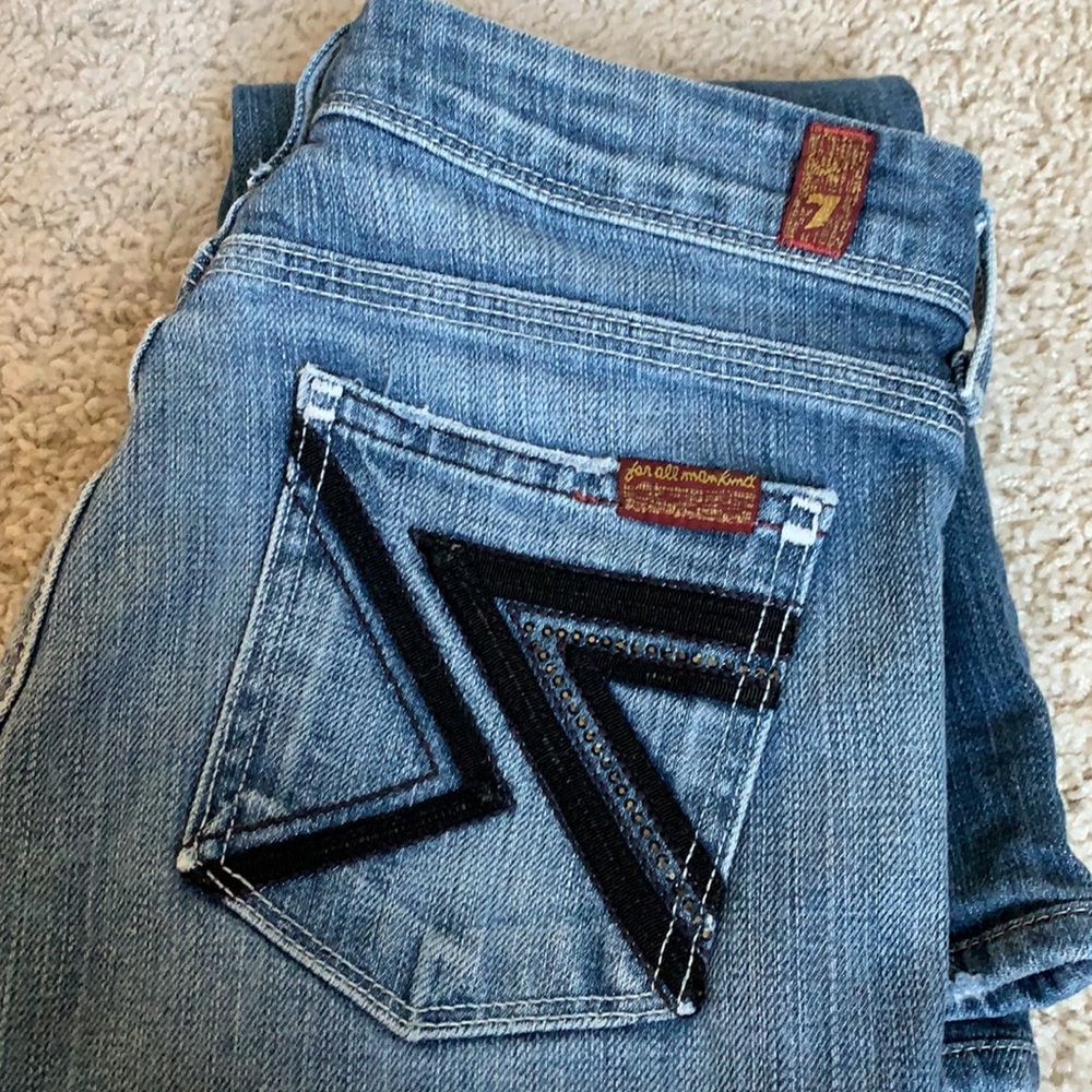 7 for All Mankind Denim rhinestone jeans 25